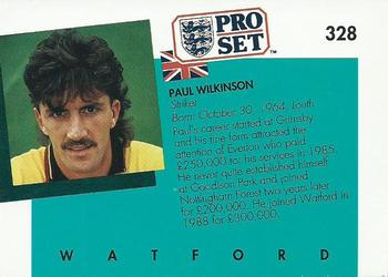 1990-91 Pro Set #328 Paul Wilkinson Back