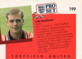 1990-91 Pro Set #199 Carl Bradshaw Back