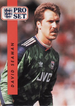 1990-91 Pro Set English League #1 David Seaman Front