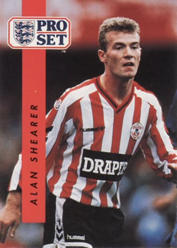 1990-91 Pro Set #213 Alan Shearer Front