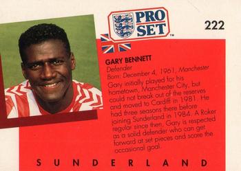 1990-91 Pro Set #222 Gary Bennett Back