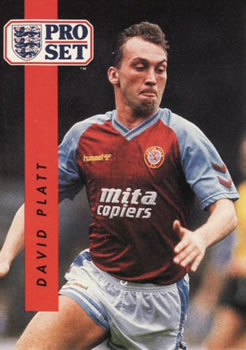 1990-91 Pro Set #23 David Platt Front