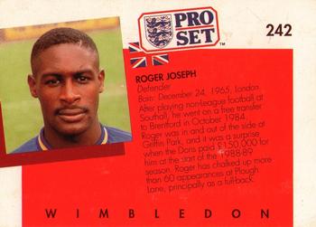 1990-91 Pro Set #242 Roger Joseph Back