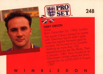 1990-91 Pro Set #248 Terry Gibson Back