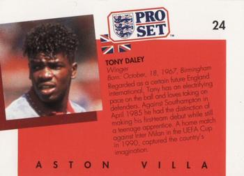 1990-91 Pro Set #24 Tony Daley Back