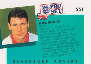 1990-91 Pro Set #251 Frank Stapleton Back