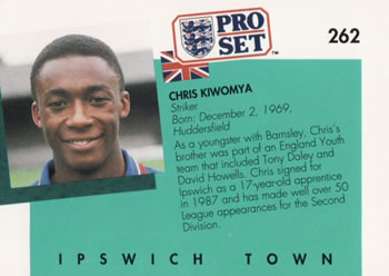 1990-91 Pro Set #262 Chris Kiwomya Back
