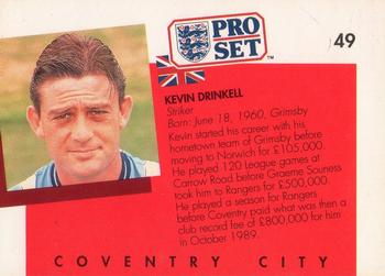 1990-91 Pro Set #49 Kevin Drinkell Back