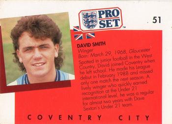 1990-91 Pro Set #51 David Smith Back