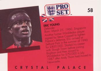 1990-91 Pro Set #58 Eric Young Back