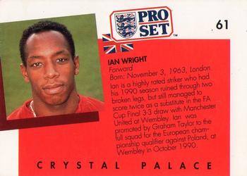 1990-91 Pro Set #61 Ian Wright Back
