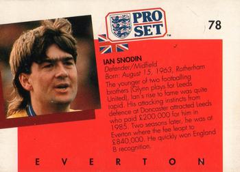 1990-91 Pro Set #78 Ian Snodin Back