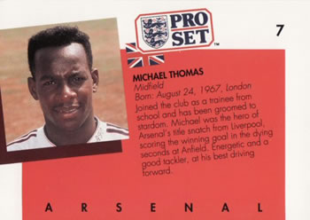 1990-91 Pro Set #7 Michael Thomas Back
