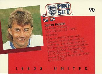 1990-91 Pro Set #90 Glynn Snodin Back