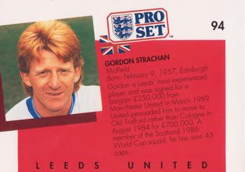 1990-91 Pro Set #94 Gordon Strachan Back