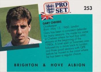 1990-91 Pro Set #253 Gary Chivers Back