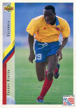 1994 Upper Deck World Cup Contenders English/Italian #42 Freddy Rincon Front
