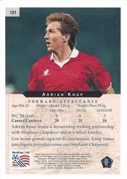 1994 Upper Deck World Cup Contenders English/Italian #101 Adrian Knup Back