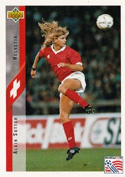 1994 Upper Deck World Cup Contenders English/Italian #105 Alain Sutter Front