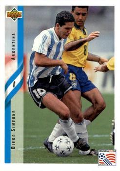 1994 Upper Deck World Cup Contenders English/Italian #195 Diego Simeone Front