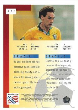 1994 Upper Deck World Cup Contenders English/Italian #227 Edmundo Back