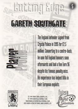 1999 Futera Aston Villa Fans Selection #5 Gareth Southgate Back