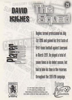 1999 Futera Aston Villa Fans Selection #29 David Hughes Back