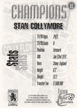 1999 Futera Aston Villa Fans Selection #83 Stan Collymore Back