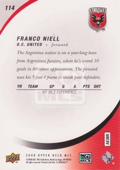 2008 Upper Deck MLS #114 Franco Niell Back