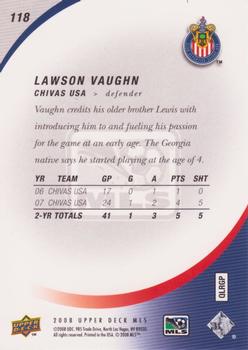 2008 Upper Deck MLS #118 Lawson Vaughn Back