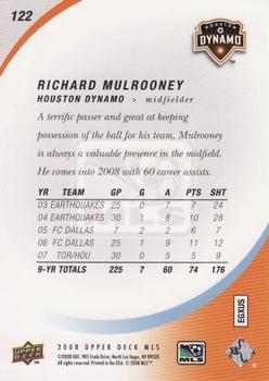 2008 Upper Deck MLS #122 Richard Mulrooney Back