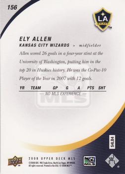 2008 Upper Deck MLS #156 Ely Allen Back