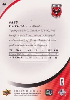 2008 Upper Deck MLS #40 Fred Back