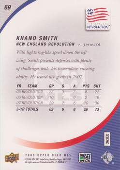 2008 Upper Deck MLS #69 Khano Smith Back