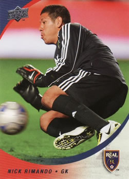 2008 Upper Deck MLS #82 Nick Rimando Front