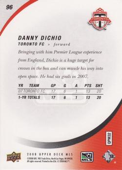 2008 Upper Deck MLS #96 Danny Dichio Back
