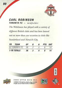 2008 Upper Deck MLS #99 Carl Robinson Back