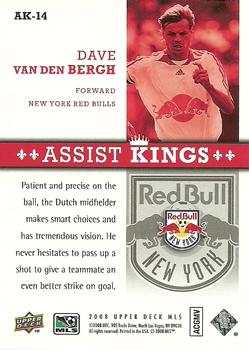 2008 Upper Deck MLS - Assist Kings #AK-14 Dave van den Bergh Back