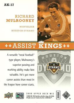 2008 Upper Deck MLS - Assist Kings #AK-17 Richard Mulrooney Back
