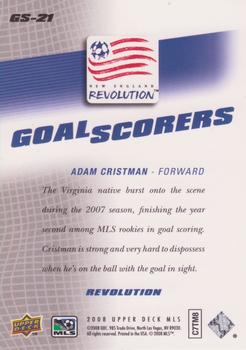 2008 Upper Deck MLS - Goal Scorers #GS-21 Adam Cristman Back