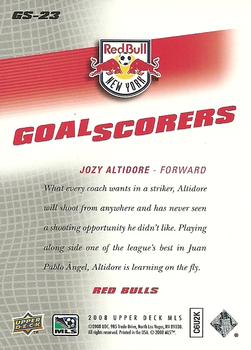 2008 Upper Deck MLS - Goal Scorers #GS-23 Jozy Altidore Back