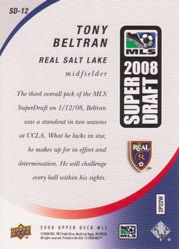 2008 Upper Deck MLS - Super Draft 2008 #SD-12 Tony Beltran Back