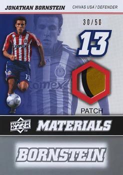2008 Upper Deck MLS - MLS Materials Patch Parallel #MM-12 Jonathan Bornstein Front