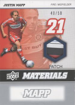 2008 Upper Deck MLS - MLS Materials Patch Parallel #MM-14 Justin Mapp Front