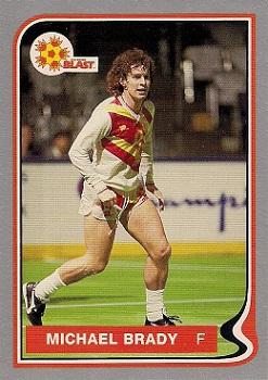 1987-88 Pacific MISL #110 Mike Brady Front