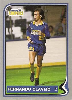 1987-88 Pacific MISL #56 Fernando Clavijo Front