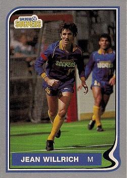 1987-88 Pacific MISL #60 Jean Willrich Front