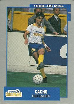 1988-89 Pacific MISL #13 Cacho Front