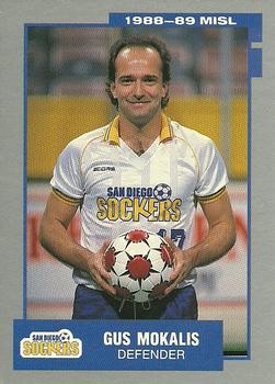 1988-89 Pacific MISL #17 Gus Mokalis Front