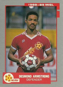 1988-89 Pacific MISL #68 Desmond Armstrong Front